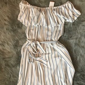 Off the shoulder maxi dress